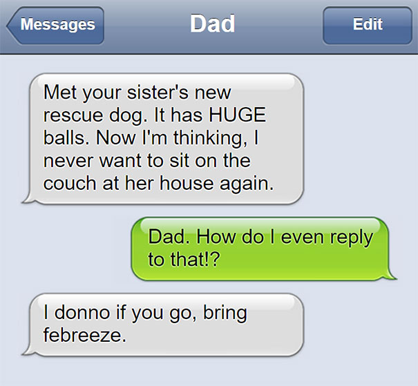Funny Dad Text