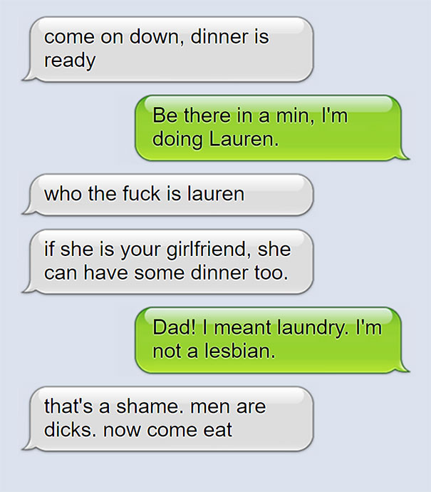 Funny Dad Text