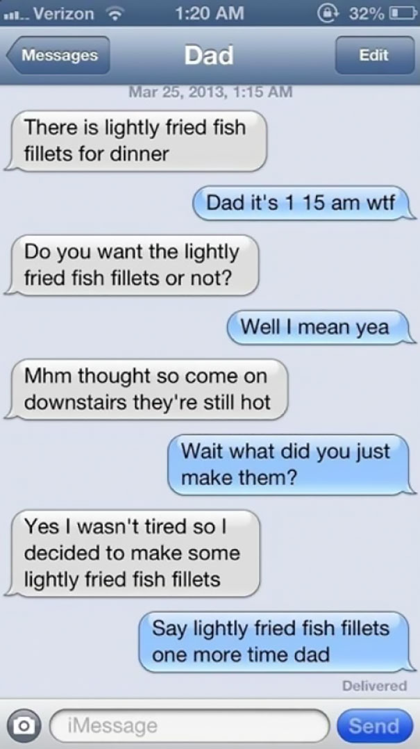 Funny Dad Text