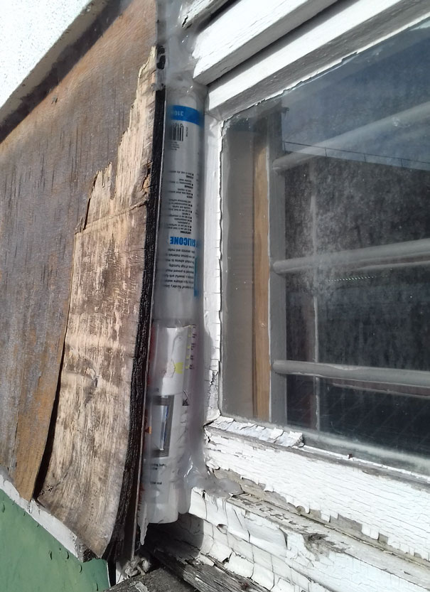 Filled The Gap With Silicone