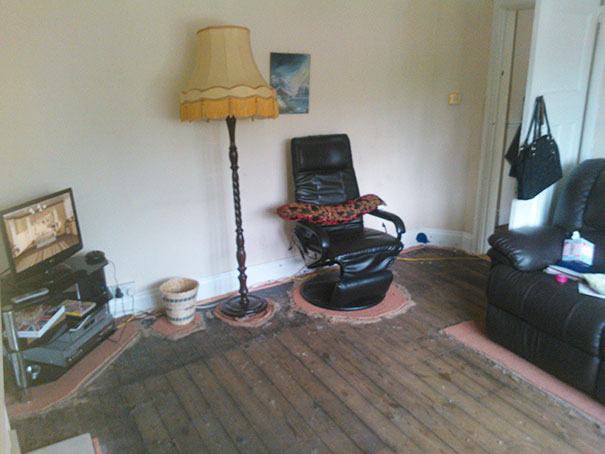 Mom Asked Me To Rip Up A Carpet For Her. I Think I Did A Good Job