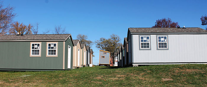 City Builds Tiny Village For Homeless Veterans With 50 Tiny Houses So They Could Live There For Free City Builds Tiny Village For Homeless Veterans With 50 Tiny Houses So They Could Live There For Free