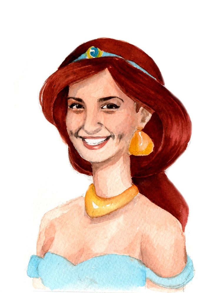 I Drwe Portaits For My Friends That Wanted To Be Disney Princesses