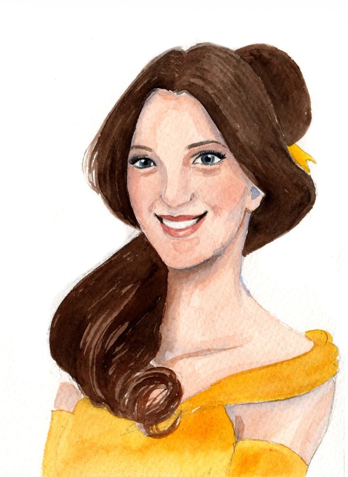 I Drwe Portaits For My Friends That Wanted To Be Disney Princesses