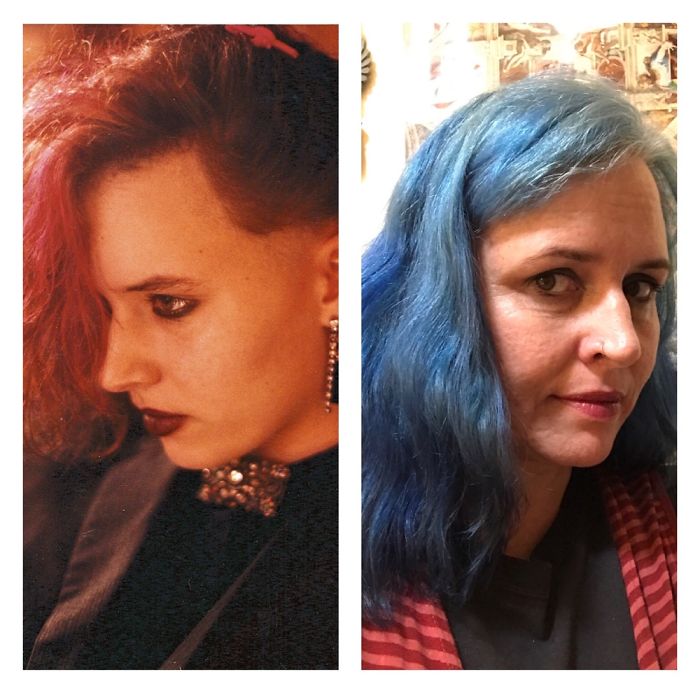 1985, While I Was In Art School And 2017, Successful Artist, Teacher, Mother. Still Me!