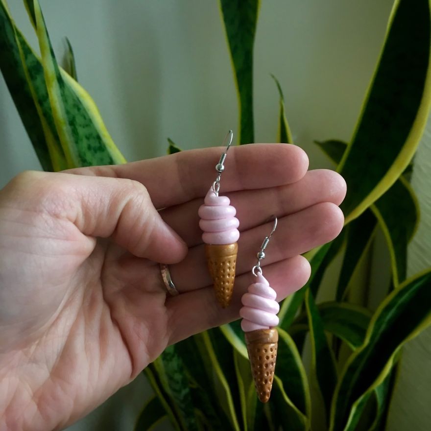 Polymer Clay Pins And Earrings Made By Me