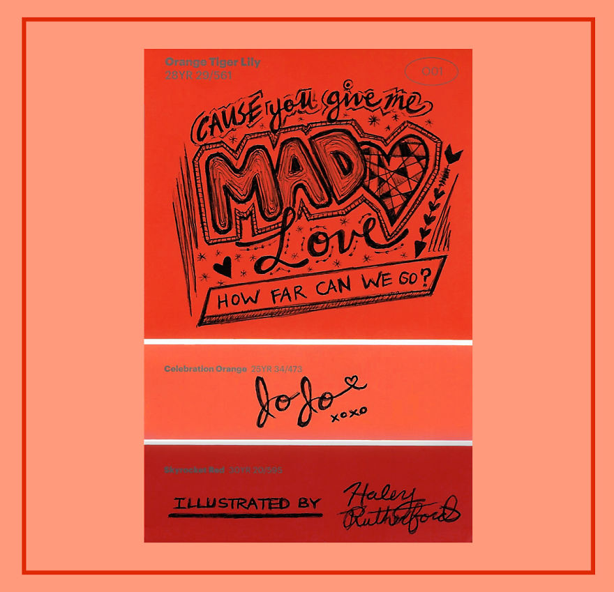 I Draw Lyrics On Paint Swatches