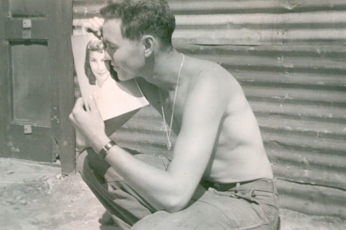 My Grandma Sent A Photo Of Herself To My Grandpa During The Korean War. He Sent This Photo Back To Her