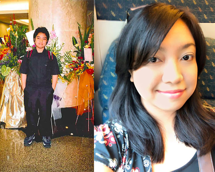 Early 2000s – The Tomboy Kid, And 2017 Me, Who Still Enjoys Watching Sports, Happily Married And Became A Journalist.