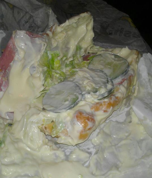 Asked For Extra Mayo In My Sandwich, Got This