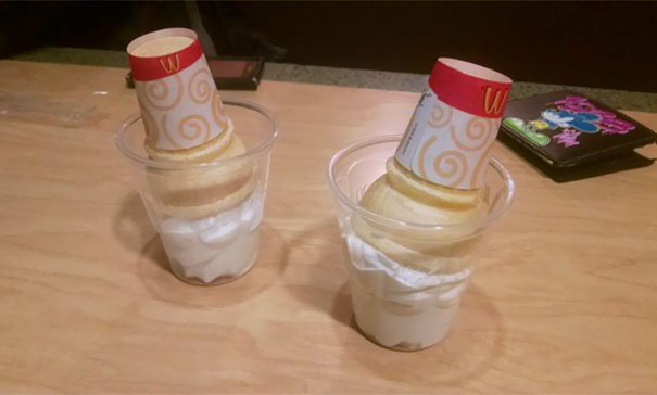 I Ordered Ice Cream In Two Cups Instead Of Cones And This Is What We Got