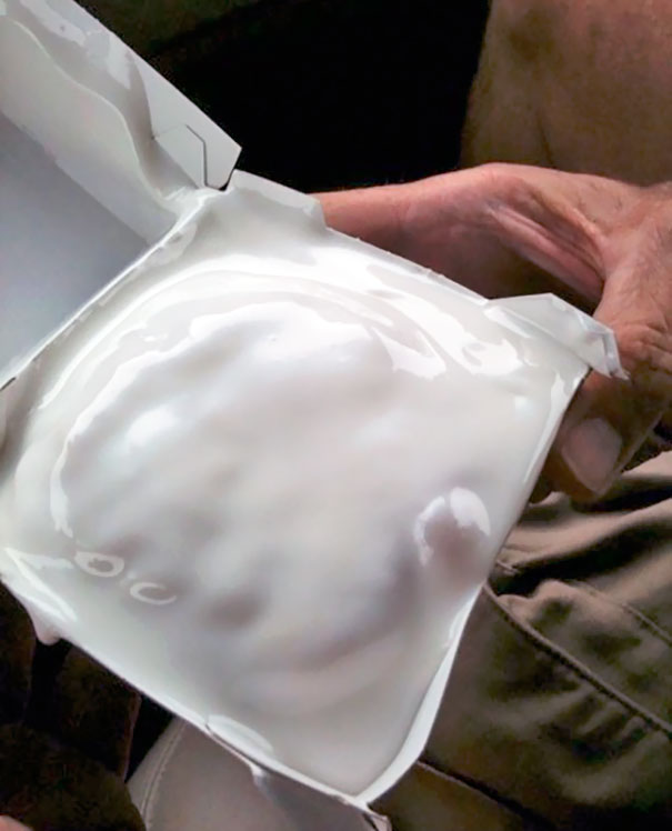 My Husband Asked Hardee's To Put Extra Frosting On His Cinnamon Biscuit