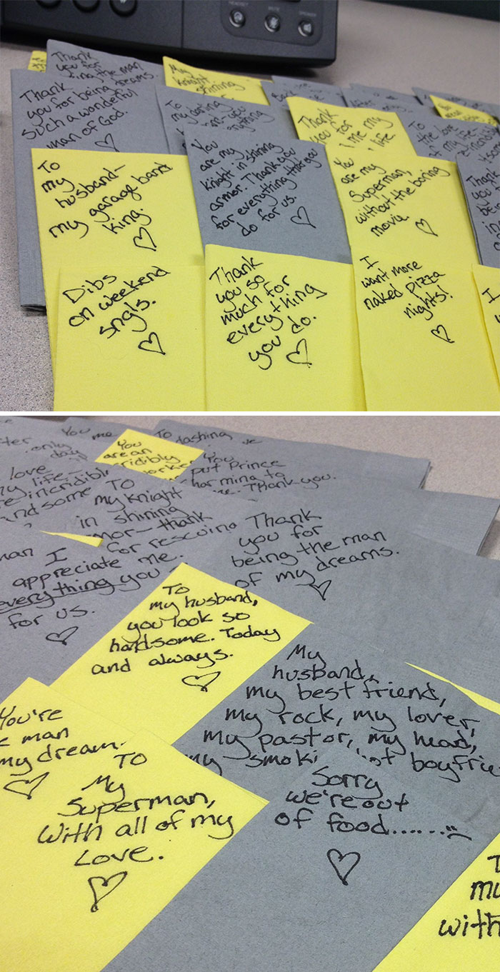 My Wife Includes Little Notes In My Lunch When She Packs It. I've Been Saving Them In My Desk. These Are Some Of My Favorites