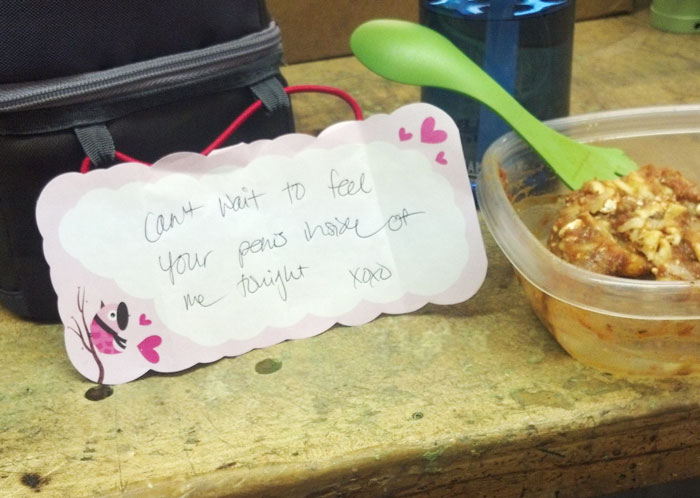 My Girlfriend Doesn't Always Pack My Lunch With A Love Note. But When She Does...