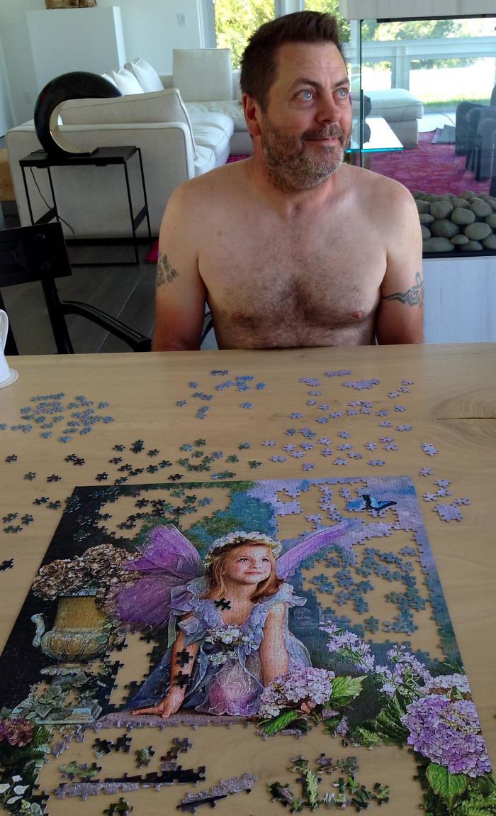Nick-offerman-megan-mullally-puzzles