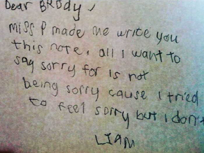 I Tried To Feel Sorry, But I Don't