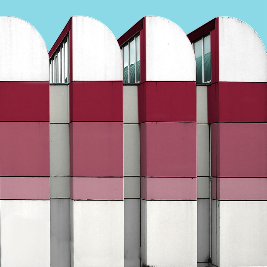 I Got Bored By The Gray Cityscape Of Berlin So I Started To Colorize Buildings With Photoshop