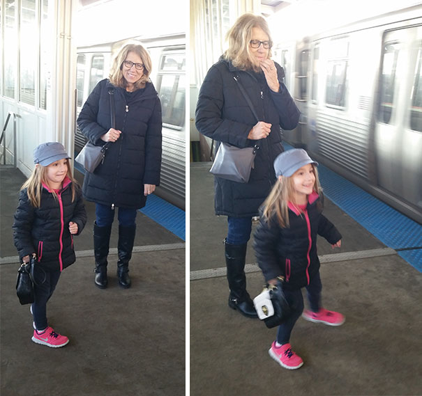 Niece Reacts To Seeing Train For The First Time