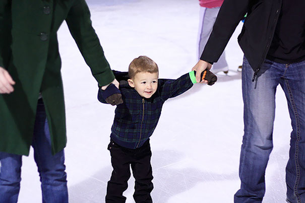 The Kids First Time Ice Skating