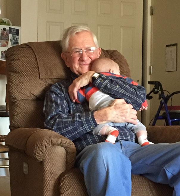 This Picture Of My Grandfather Meeting His Great Grandson For The First Time