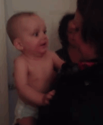 My 10 Month Old Son Meets My Wife's Twin For The First Time