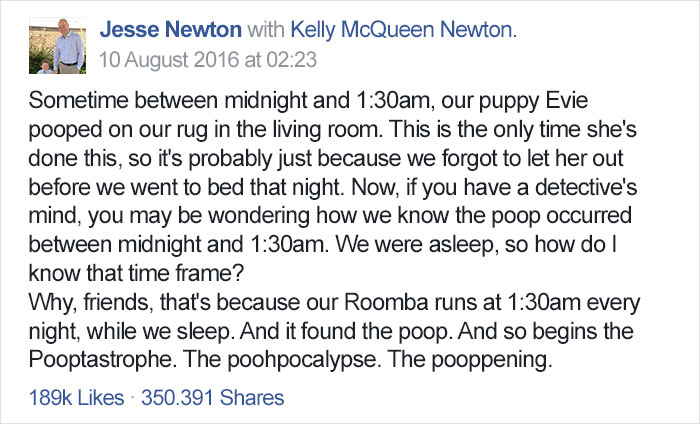 What Happens When Roomba Runs Over Dog Poo In The Middle Of The Night What Happens When Roomba Runs Over Dog Poo In The Middle Of The Night