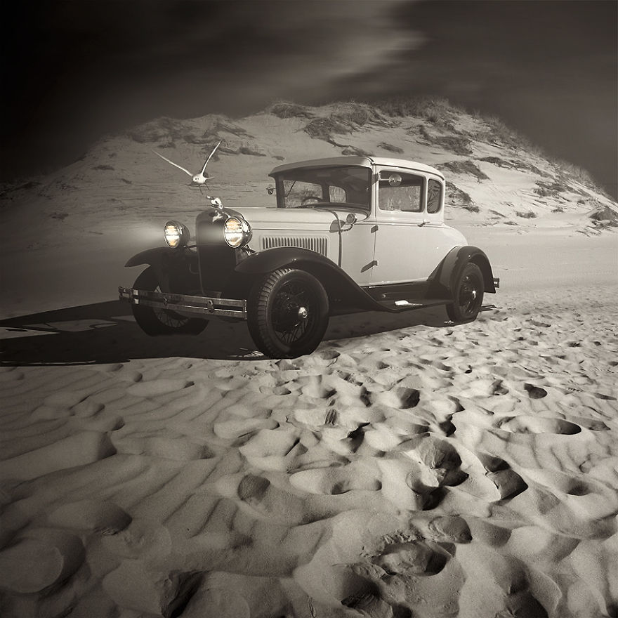 I Rescue Beautiful Old Cars From Being Forgotten Using Digital Art I Rescue Beautiful Old Cars From Being Forgotten Using Digital Art