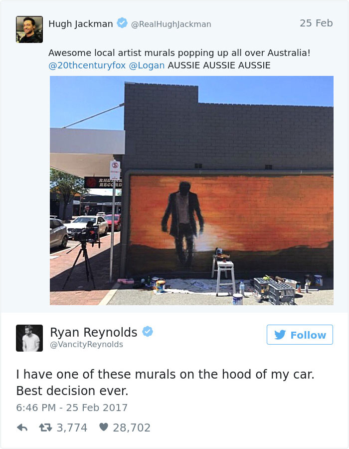Ryan Reynolds And Hugh Jackman Trolling Each Other Is The Funniest Celeb Feud Ever (Updated)
