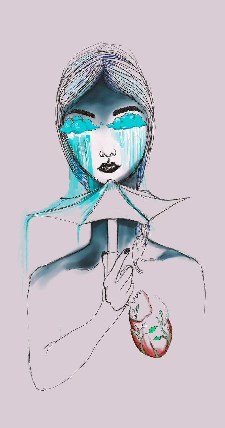 I Draw Artworks Expressing Cardiac Cases