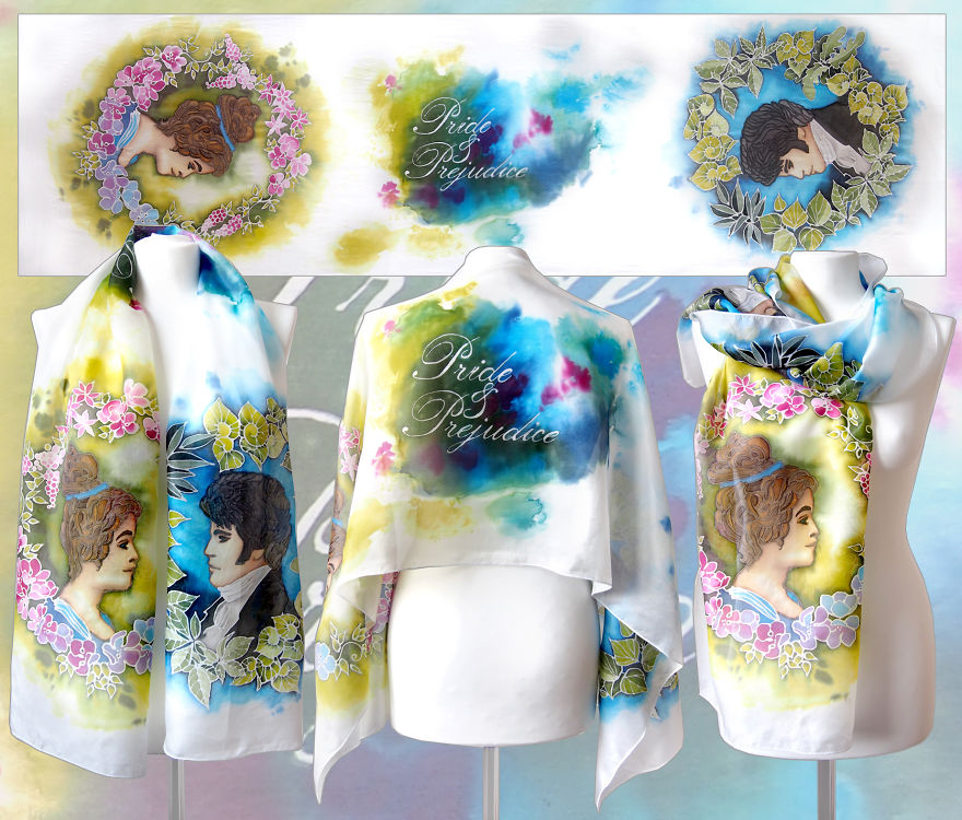 I Paint On Silk To Create Wearable Piece Of Art