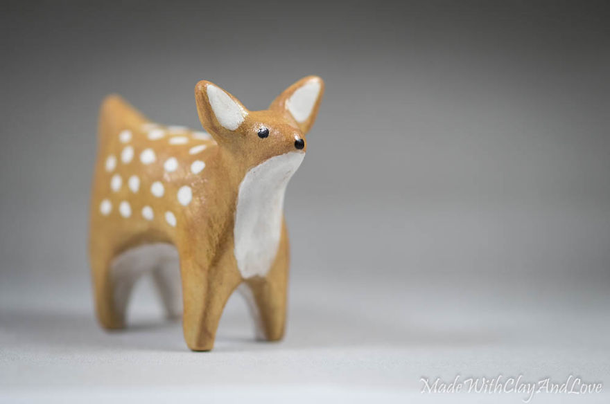 I Make Miniature Minimalist Ceramic Animals With A Touch Of Whimsy And Individual Personalities