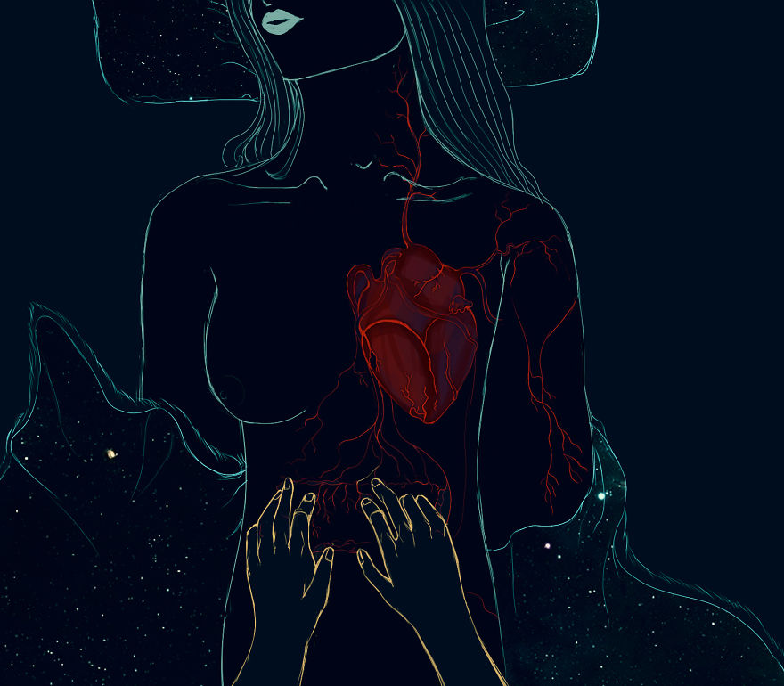 I Draw Artworks Expressing Cardiac Cases