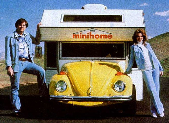 Rare 1970s Volkswagen Beetles Converted Into Mobile Homes, A.K.A. "Bug Campers" Rare 1970s Volkswagen Beetles Converted Into Mobile Homes, A.K.A. "Bug Campers"