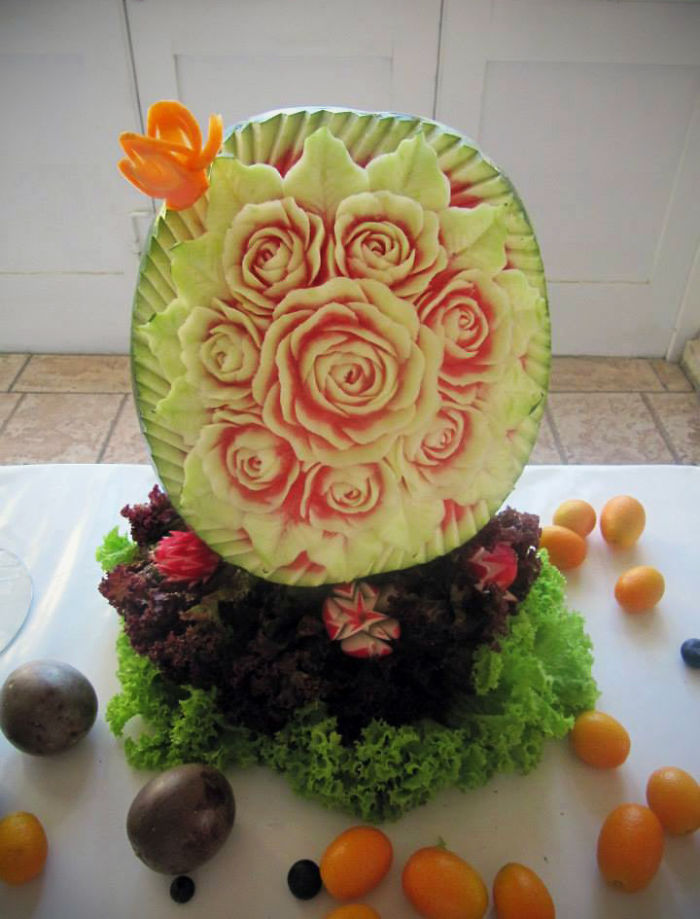 Carvings From Fruit And Vegetables