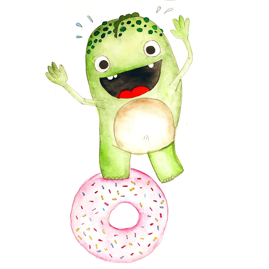 Meet Alfie The Dragosaur Who Loves (Only) Pink Donuts