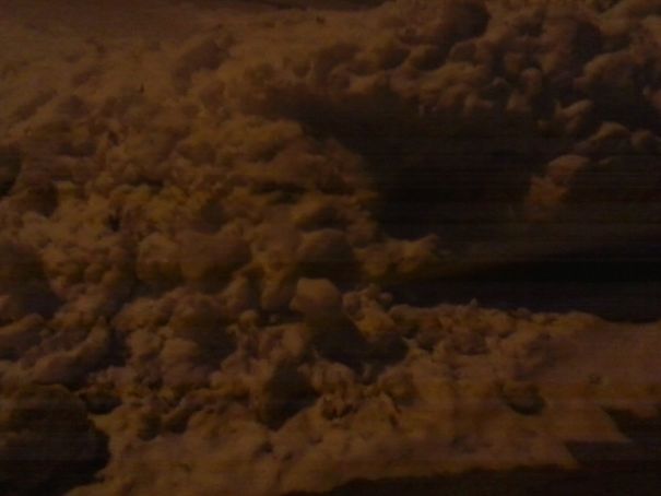 Fat Albert? Grumpy Old Man Sleeping? However You Look At It, It's A Face In The Snowbank.