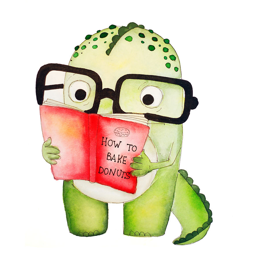 Meet Alfie The Dragosaur Who Loves (Only) Pink Donuts