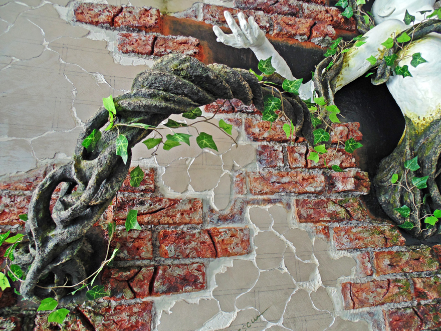 Three Different Perspectives Of Our Existence That I Portrayed In This Sculpture