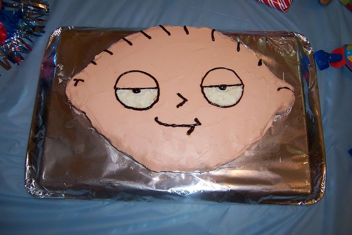 Stewie Cake I Made For My Sons Birthday.
