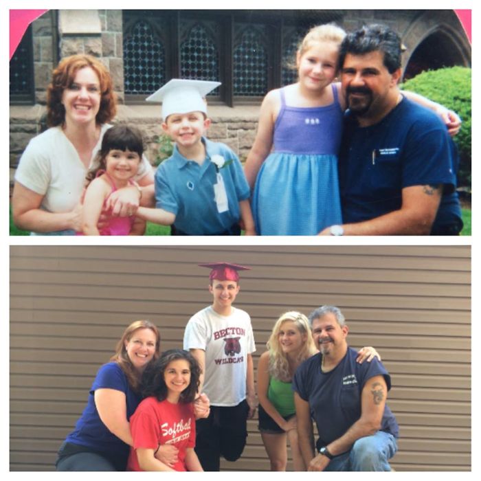 My Son's Graduation From Pre-school And 13 Years Later From High School