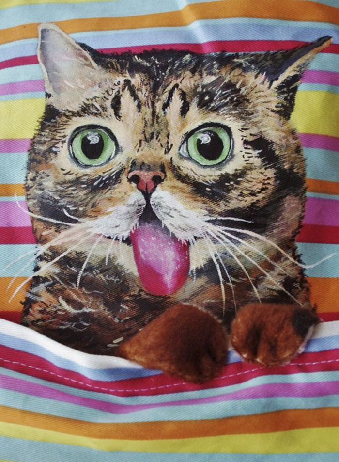 Forever Together! Hand Painted Shoulder Bags With Animals In A Pocket