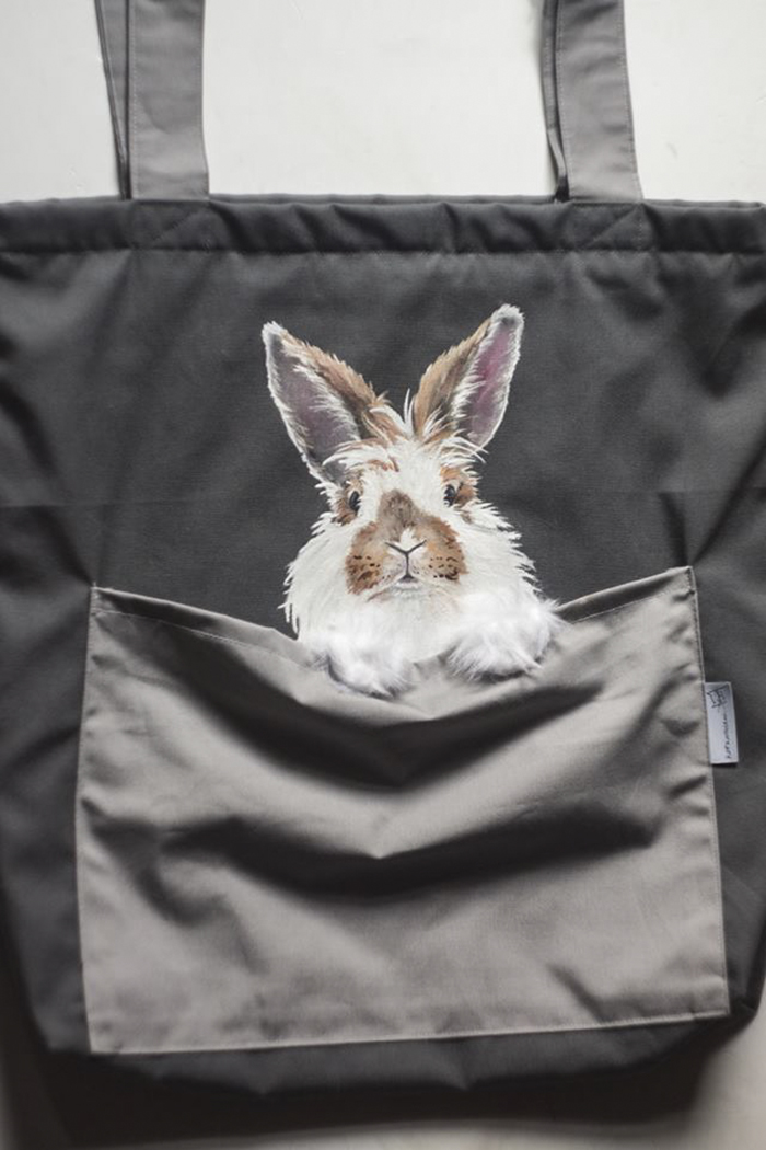 Forever Together! Hand Painted Shoulder Bags With Animals In A Pocket