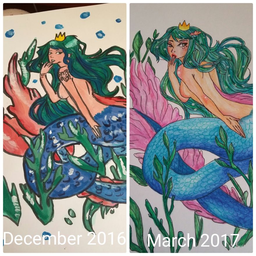 Same Character But 3-4 Months Difference.