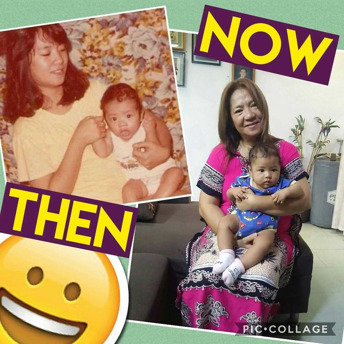 Me And My Daughter With My Mom, Both At 4 Months Old