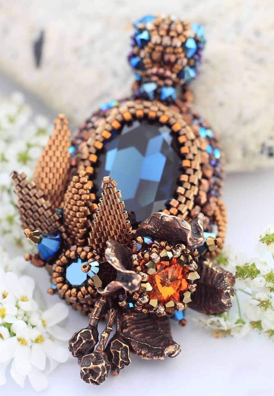 Gorgeous Seed Bead Webs: 12 Amazing Jewelries By Apollinariya Koprivnik