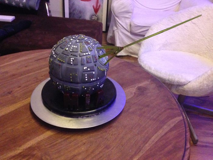 My Boyfriend Made This Death Star Cake For My Birthday. Guess, I'm Gonna Marry Him.