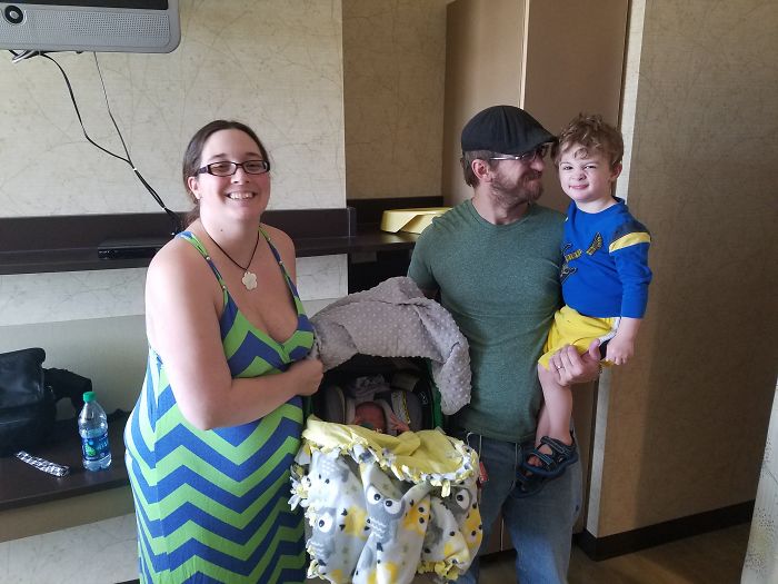 The Moment He Realized His New Baby Sister Was Coming Home With Us.