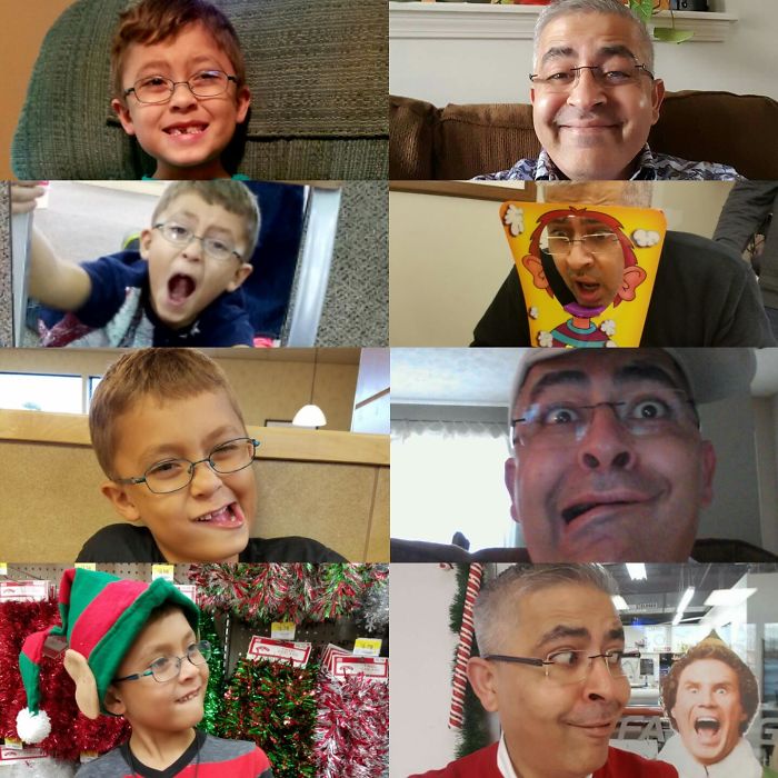 Grandson And Papaw Are The Family Clowns