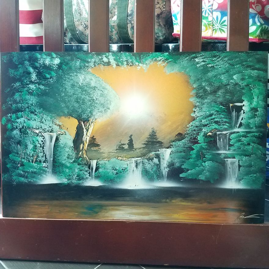 I Create These Artworks Using Spray Paint