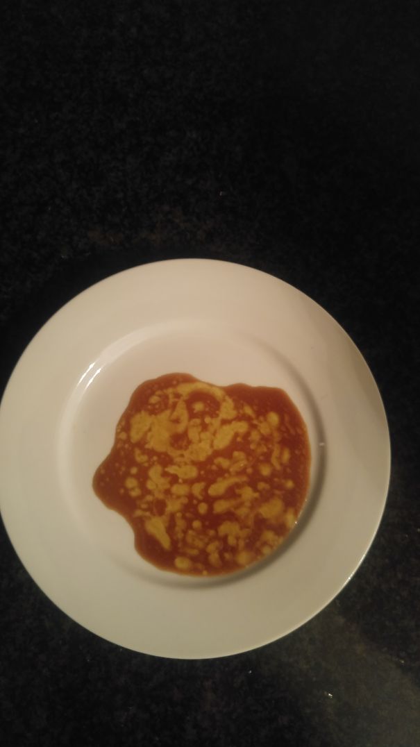 After Mixing Vinegar Splashed In Oil For The Chia Bath Bread. Dobby?